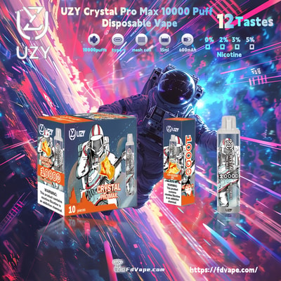 Original grossist UZY Crystal Pro Max 10000 Puff Disposable Vape