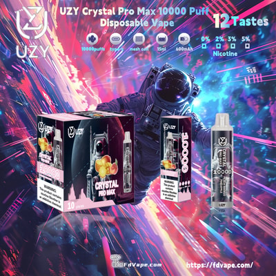 Original grossist UZY Crystal Pro Max 10000 Puff Disposable Vape