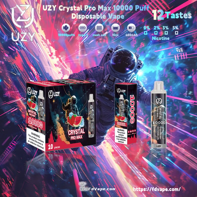 Original grossist UZY Crystal Pro Max 10000 Puff Disposable Vape