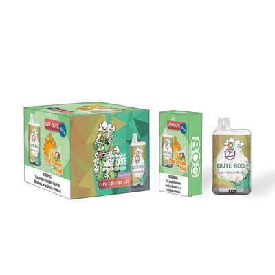UZY QUTE 800 puffs is a disposable electronic cigarette. With a built-in 550mAh battery and 3.0ml of pre-filled nicotine salt e-liquid, this compact device delivers up to 800 puffs of smoke, and the 1.2 Ohm mesh coil RGB Light delivers pure flavor for a fantastic taste from the first to the last puff