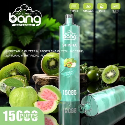 Bang SHISHA 15000 パフ使い捨てベイプ - 15000 パフを提供する使い捨てベイプデバイス