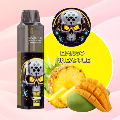 VAPME KING PRO 12000 Puffs Vape desechable: dispositivo de vape desechable de alta capacidad que ofrece 12000 inhalaciones