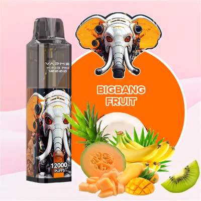VAPME KING PRO 12000 Puffs Vape desechable: dispositivo de vape desechable de alta capacidad que ofrece 12000 inhalaciones