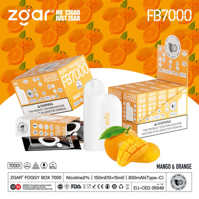 ZGAR Foggy Box 7000 7K Puffs Disposable Vape - High-capacity disposable vape device offering 7000 puffs