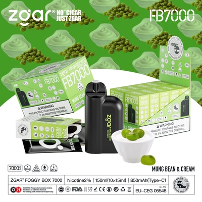 ZGAR Foggy Box 7000 7K Puffs Disposable Vape - High-capacity disposable vape device offering 7000 puffs