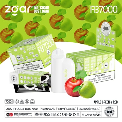 ZGAR Foggy Box 7000 7K Puffs Disposable Vape - High-capacity disposable vape device offering 7000 puffs