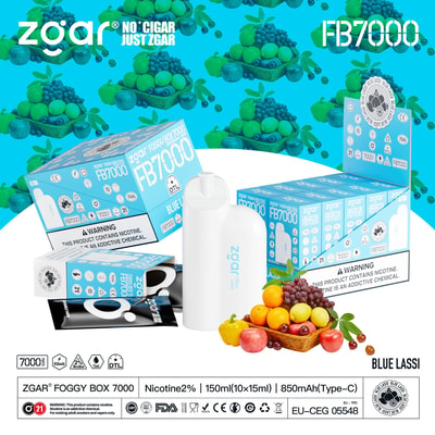 ZGAR Foggy Box 7000 7K Puffs Disposable Vape - High-capacity disposable vape device offering 7000 puffs