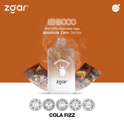 ZGAR ICE BOX 8000 8k Puffs Disposable Vape - High-capacity disposable vape device offering 8000 puffs