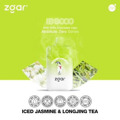 ZGAR ICE BOX 8000 8k Puffs Disposable Vape - High-capacity disposable vape device offering 8000 puffs