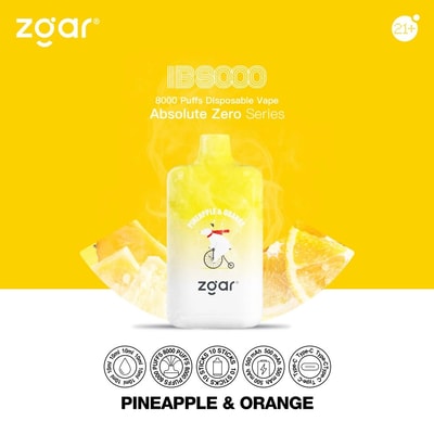 ZGAR ICE BOX 8000 8k Puffs Disposable Vape - High-capacity disposable vape device offering 8000 puffs