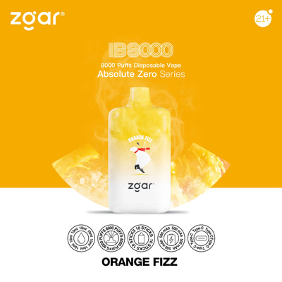 ZGAR ICE BOX 8000 8k Puffs Disposable Vape - High-capacity disposable vape device offering 8000 puffs