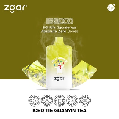 ZGAR ICE BOX 8000 8k Puffs Disposable Vape - High-capacity disposable vape device offering 8000 puffs