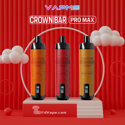 VAPME Crown Bar 18000 Puffs Pro Max Top Sale Stylo Vape Jetable - Dispositif de vapotage jetable haute capacité