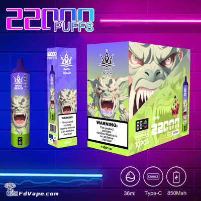Vape desechable Bang Beach 22000 22K - Dispositivo de vapeo desechable de alta capacidad