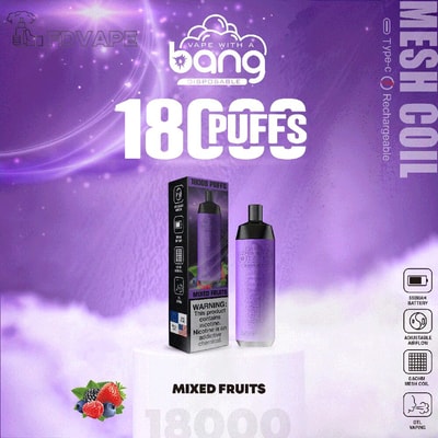 Bang Crown Bar 18000 18k inhalaciones Vape desechable