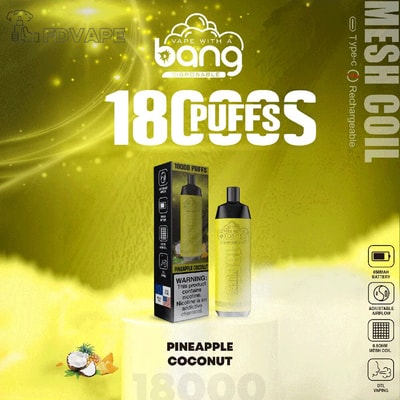 Bang Crown Bar 18000 18k inhalaciones Vape desechable