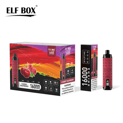 ELF BOX SHISHA 16000 16k Puffs Disposable Vape Many Nicotine Tastes LED Display Rechargeable E Cigarette Wholesale