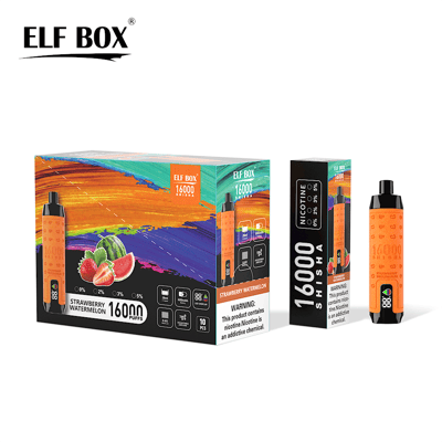 ELF BOX SHISHA 16000 16k Puffs Disposable Vape Many Nicotine Tastes LED Display Rechargeable E Cigarette Wholesale