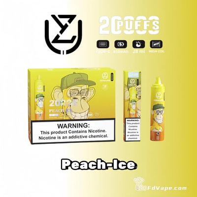 UZY-Tornado-20000-Puffs-Peach-Ice-Disposable-Vape