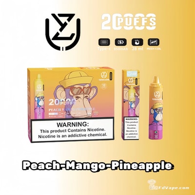 UZY-Tornado-20000-Puffs-Peach-Mango-Pineapple-Disposable-Vape