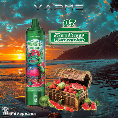 VAPME Monster 16000 16k Puffs Disposable Vape Many Nicotine Tastes Rechargeable LED Display E Cigarette Wholesale