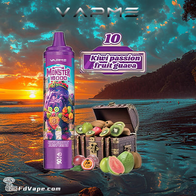 VAPME Monster 16000 16k Puffs Disposable Vape Many Nicotine Tastes Rechargeable LED Display E Cigarette Wholesale