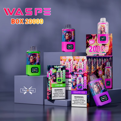 WASPE 20000 Puffs Dual Mesh Box Vape jetable - Dispositif de vapotage à double maille haute capacité