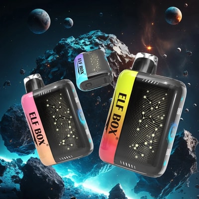 ELF Box 25K Pulse X 25000 Puffs Vape Descartável 0%-5% Nicotina 10 Sabores Gypsophila Display LED Fábrica Direta