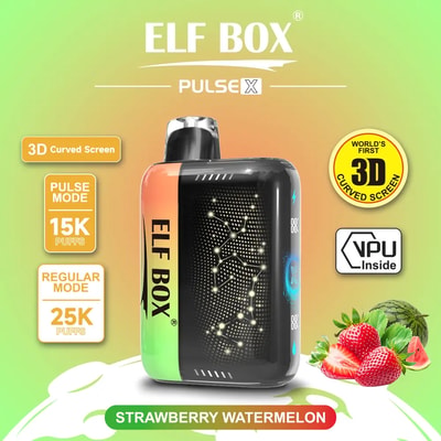 ELF Box 25K Pulse X 25000 Puffs Vape desechable 0%-5% Nicotina 10 sabores Gypsophila Pantalla LED Fábrica directa