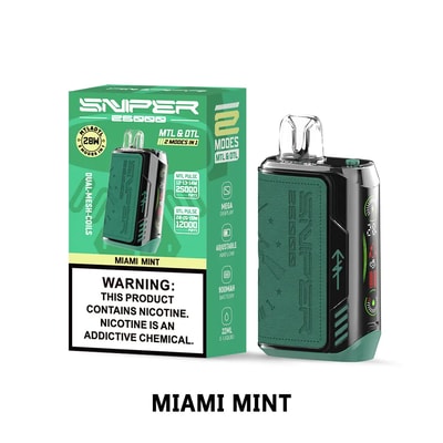 VAPMOD SNIPER 25000 25K Puffs Disposable Vape 3% Nicotine 12Tastes LED Display Factory Direct