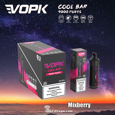 VOPK Cool Bar 9000 9k Puffs Disposable Vape 0% 2% 3% 5% Nicotine 10Tastes Factory Direct