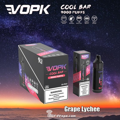 VOPK Cool Bar 9000 9k Puffs Disposable Vape 0% 2% 3% 5% Nicotine 10Tastes Factory Direct