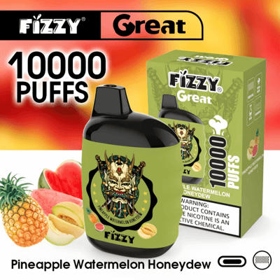 Fizzy Great 10k 10000 Puffs Wegwerp Vape Pen 2% 5% Nicotine 10Tastes Fabriek Direct