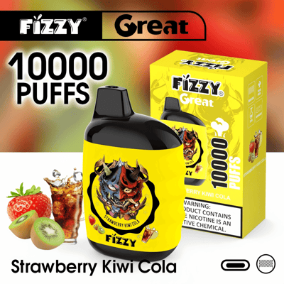 Fizzy Great 10k 10000 Puffs Wegwerp Vape Pen 2% 5% Nicotine 10Tastes Fabriek Direct