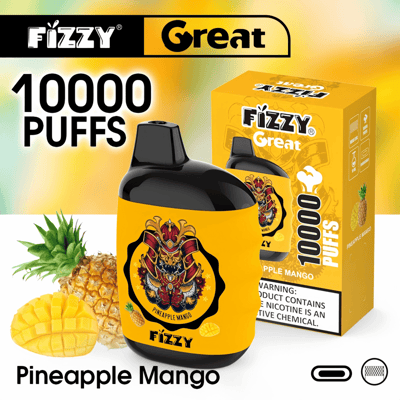 Fizzy Great 10k 10000 Puffs Wegwerp Vape Pen 2% 5% Nicotine 10Tastes Fabriek Direct