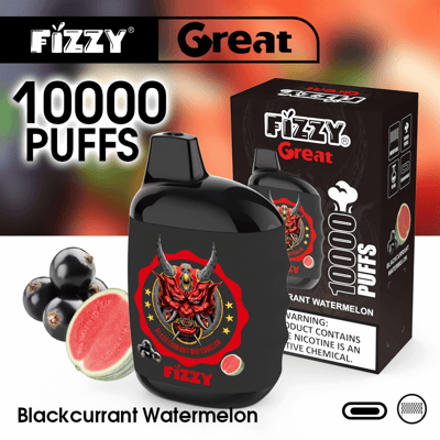 Fizzy Great 10k 10000 Puffs Wegwerp Vape Pen 2% 5% Nicotine 10Tastes Fabriek Direct