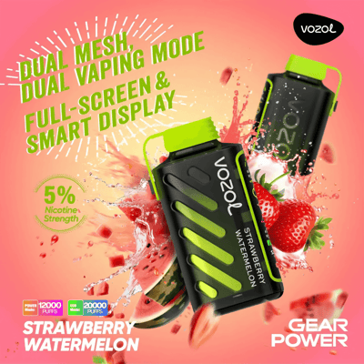 VOZOL Gear Power 20k 20000 Vape jetable à double mode 5% Nicotine 20 goûts Affichage LED Direct usine