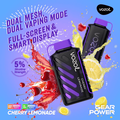 VOZOL Gear Power 20k 20000 Vape jetable à double mode 5% Nicotine 20 goûts Affichage LED Direct usine