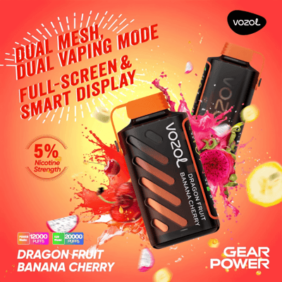 VOZOL Gear Power 20k 20000 Vape jetable à double mode 5% Nicotine 20 goûts Affichage LED Direct usine