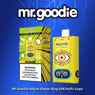mr good vape Mr.Goodie Adjust Flavor King 60000 60K Puffs Disposable Vape Dual Flavor  Modes 2% 5% Nicotine 10Tastes With 3 LCD Screens | Vape Factory Direct