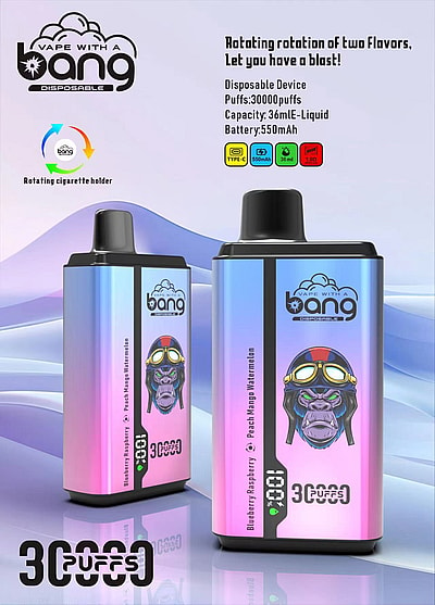 Bang 30000 30k Puffs 0% 2% 3% 5% Nicotine New Double Taste Disposable Vape - High-capacity dual-flavor vaping device