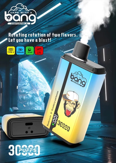 Bang 30000 30k Puffs 0% 2% 3% 5% Nicotine New Double Taste Disposable Vape - High-capacity dual-flavor vaping device
