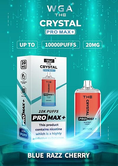 WGA 10k WGA Crystal Pro Max Extra 10000 Puffs Vape desechable 2% Nikotin 15 sabores directo de fábrica