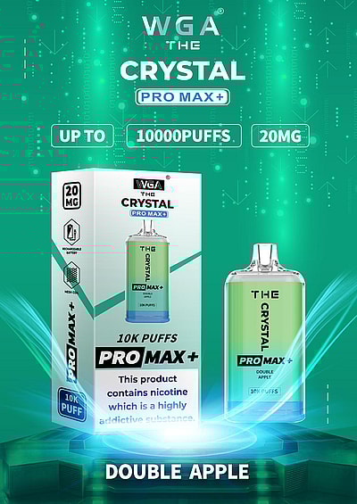 WGA 10k WGA Crystal Pro Max Extra 10000 Puffs Vape jetable 2% Nikotin 15 Goûts Directement d'usine
