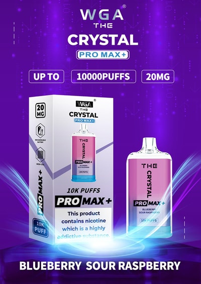 WGA 10k WGA Crystal Pro Max Extra 10000 Puffs Einweg-Vape 2% Nikotin 15 Geschmacksrichtungen Fabrikdirekt