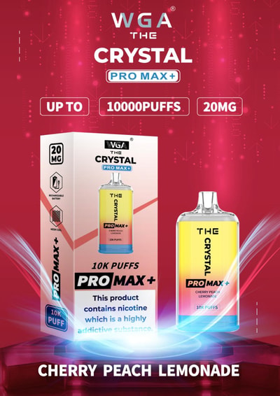WGA 10k WGA Crystal Pro Max Extra 10000 Puffs Einweg-Vape 2% Nikotin 15 Geschmacksrichtungen Fabrikdirekt