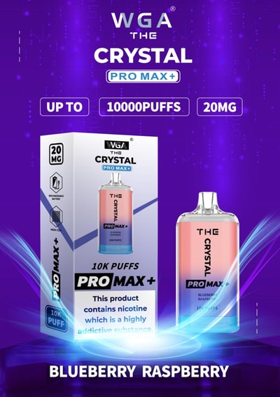 WGA 10k WGA Crystal Pro Max Extra 10000 Puffs Einweg-Vape 2% Nikotin 15 Geschmacksrichtungen Fabrikdirekt