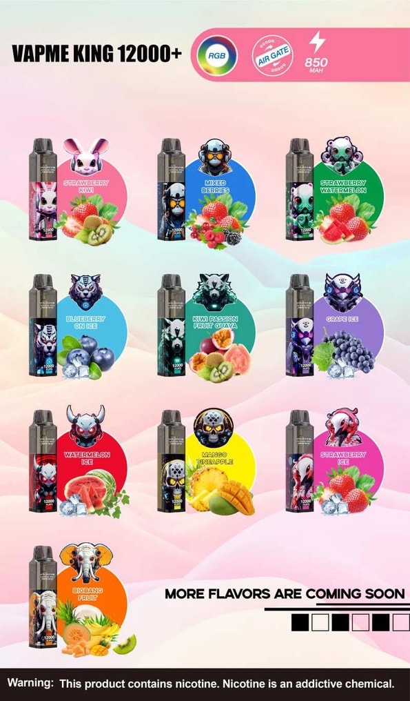VAPME King Pro 12000 12k inhalaciones Vape desechable