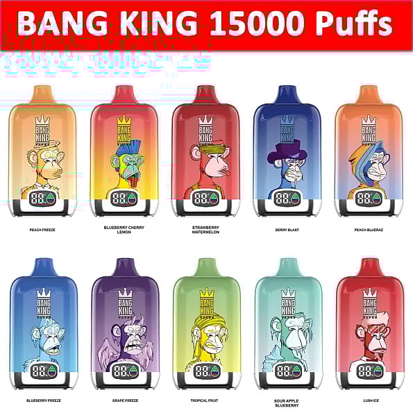 Bang King Smart Screen 15000 Svapatori monouso da 15k
