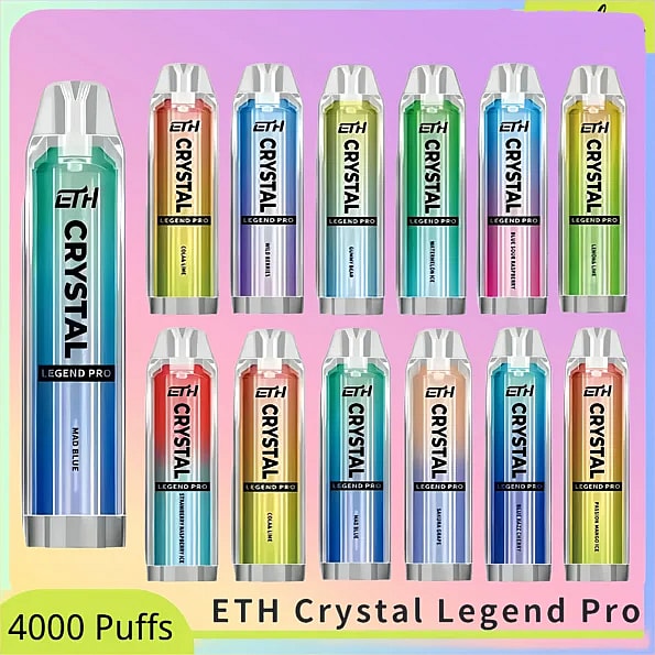 ETH Crystal 4000 4k Puffs Vape al por mayor desechable - Dispositivo vaping desechable de alta capacidad